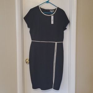 Navy blue sheath dress